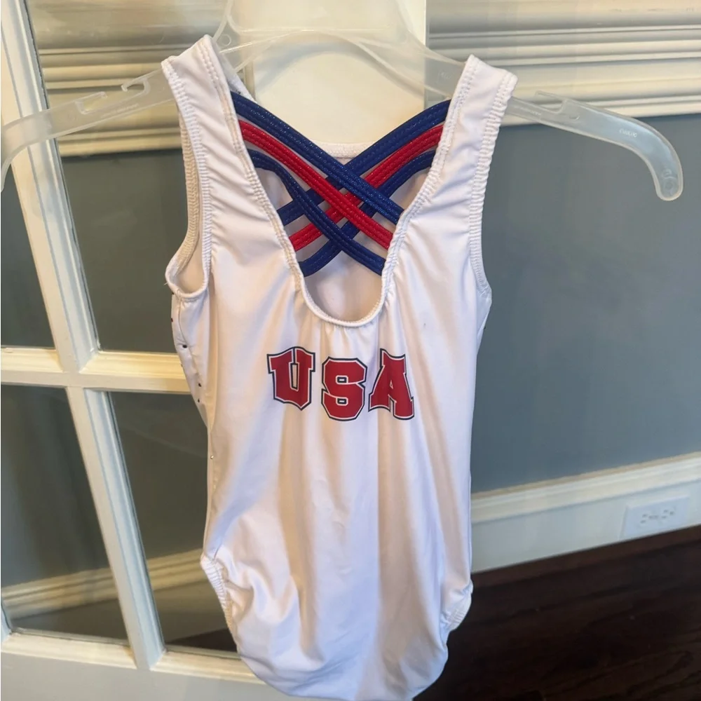 Chalk Warrior USA Leotard EUC - Picture 2 of 2